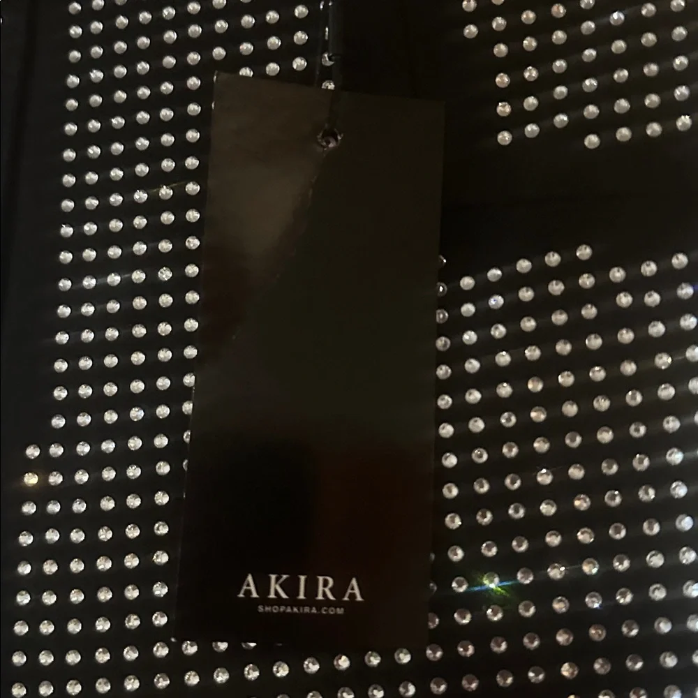 AKIRA Black Studded Skinny leggings - Picture 5 of 8